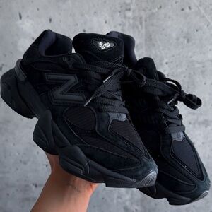 Men’s 9060 New Balance Triple Black (all suede)